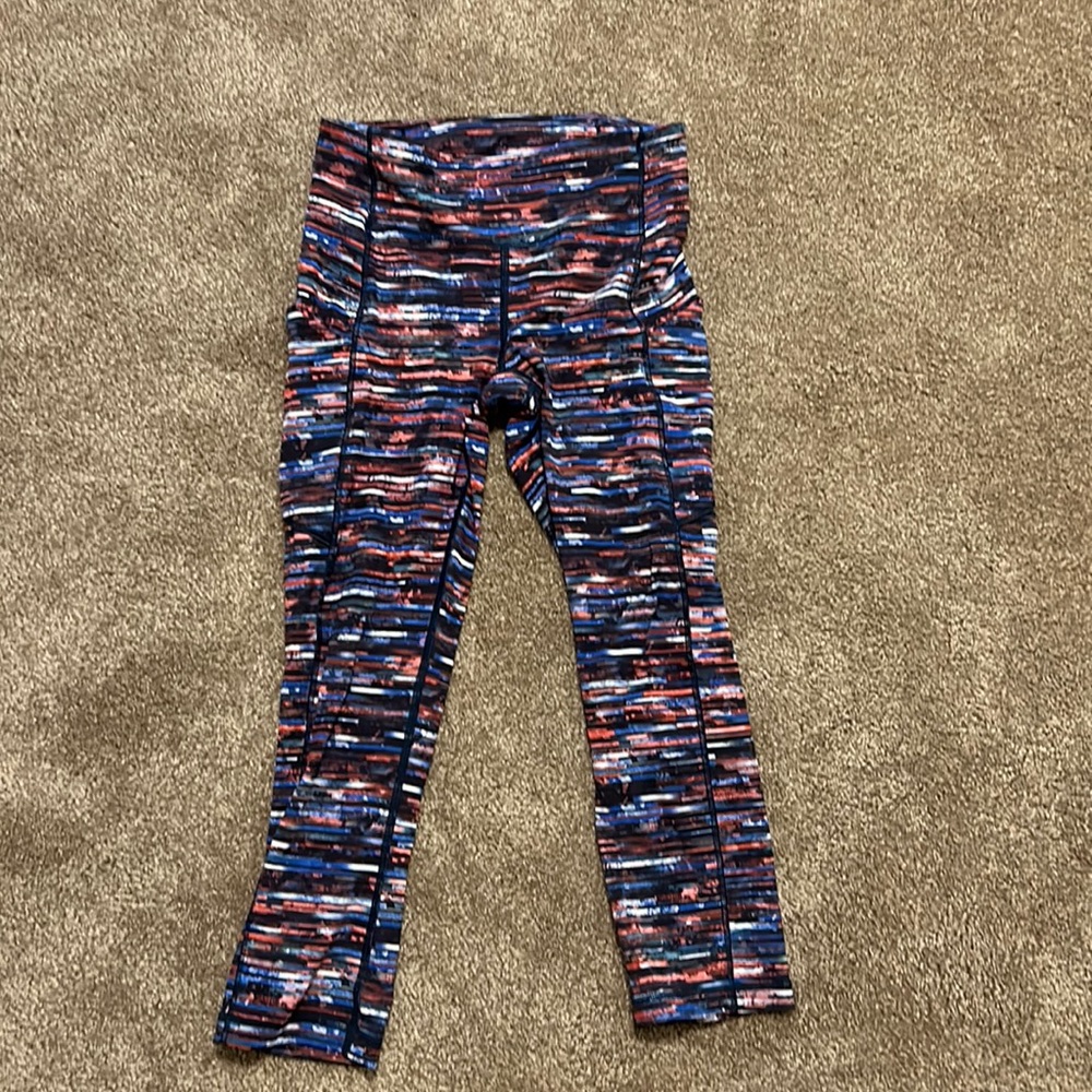 Lululemon multicolored cropped leggings